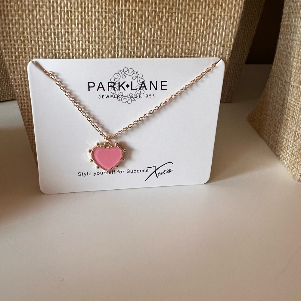 Park Lane Pink Heart Necklace